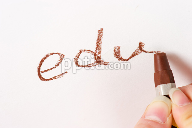 크레파스로 쓴 edu 알파벳 이미지 미리보기