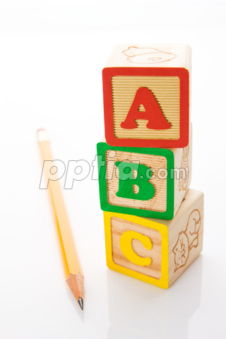 abc 알파벳큐브와 연필 이미지 미리보기