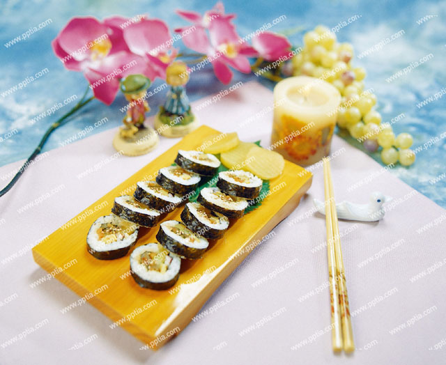 김밥과 나무젓가락 이미지 미리보기