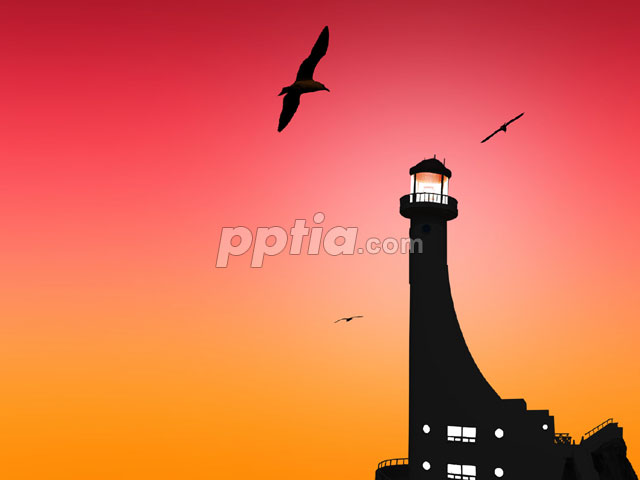 갈매기와 등대 이미지 미리보기