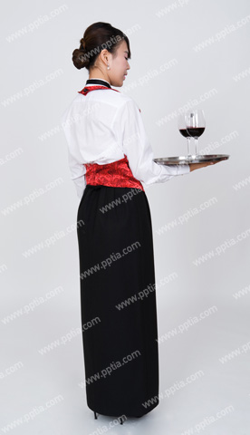 와인잔 들고 있는 여성 바텐더 이미지 미리보기