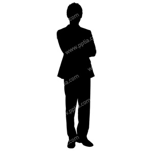 비즈니스맨 실루엣 이미지 미리보기