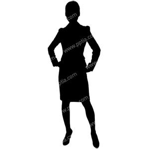 비즈니스걸 실루엣 이미지 미리보기
