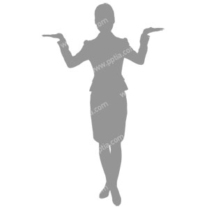 비즈니스걸 실루엣 이미지 미리보기