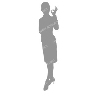 비즈니스걸 실루엣 이미지 미리보기