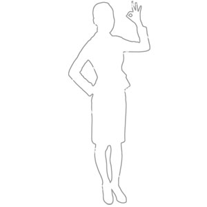비즈니스걸 실루엣 이미지 미리보기