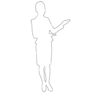 비즈니스걸 실루엣 이미지 미리보기