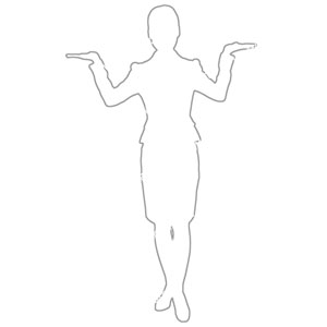 비즈니스걸 실루엣 이미지 미리보기