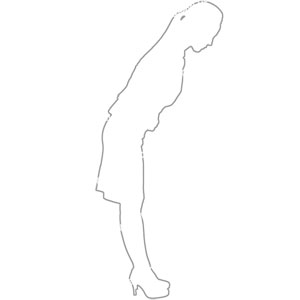 비즈니스걸 실루엣 이미지 미리보기
