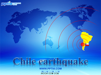 Chile earthquake PPT 템플릿 미리보기