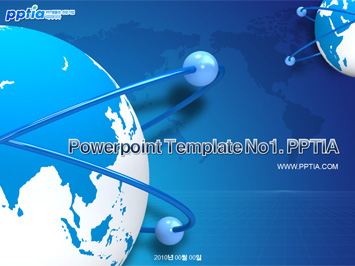 지구본 PPT 템플릿 미리보기