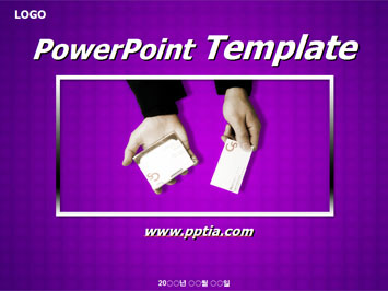 명함들고 있는 손 B PPT 템플릿 미리보기