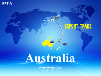 세계지도와 오세아니아(Australia) PPT 템플릿 미리보기