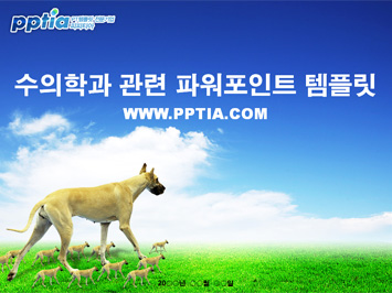 수의학과 PPT 템플릿 미리보기