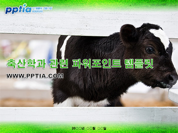 축산학과 PPT 템플릿 미리보기