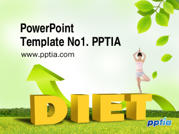 다이어트 PPT 템플릿 미리보기