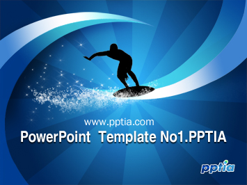 수상스키 PPT 템플릿 미리보기