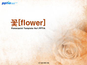 꽃[flower] PPT 템플릿 미리보기