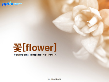 꽃[flower] PPT 템플릿 미리보기