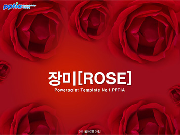 장미[ROSE] PPT 템플릿 미리보기