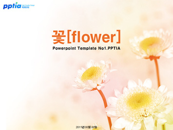 꽃[flower] PPT 템플릿 미리보기