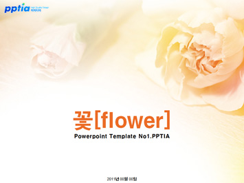 꽃[flower] PPT 템플릿 미리보기