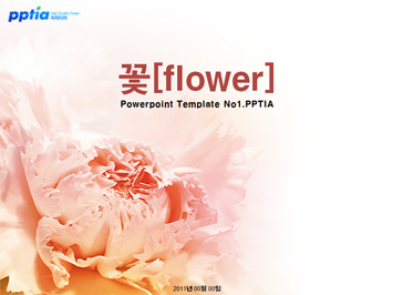 꽃[flower] PPT 템플릿 미리보기