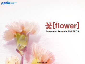 꽃[flower] PPT 템플릿 미리보기