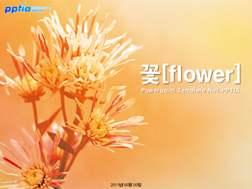 꽃[flower] PPT 템플릿 미리보기