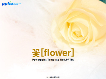 꽃[flower] PPT 템플릿 미리보기