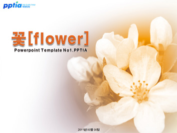 꽃[flower] PPT 템플릿 미리보기