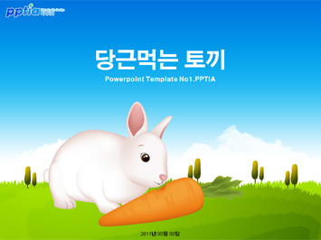 당근먹는 토끼 PPT 템플릿 미리보기