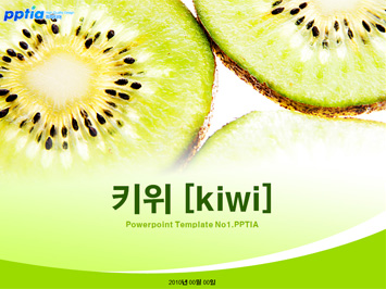 키위 PPT 템플릿 미리보기