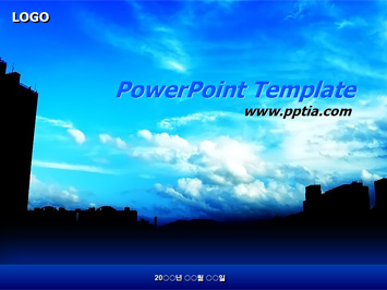 구름과 하늘 PPT 템플릿 미리보기
