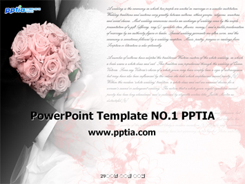 웨딩 커플 PPT 템플릿 미리보기