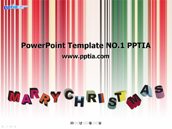 marry christmas 영문글자와 패턴 무늬 PPT 템플릿 미리보기