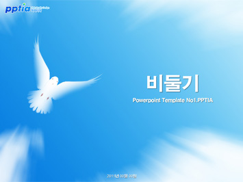 비둘기 PPT 템플릿 미리보기