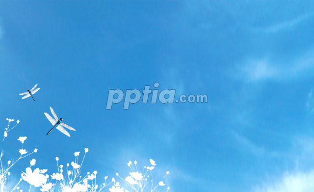 하늘색 배경과 잠자리 이미지 미리보기