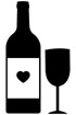 와인과 와인잔 템플릿