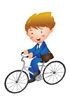 자전거 타는 비즈니스맨 템플릿