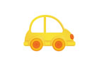 노란색자동차 템플릿