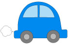 파란 자동차 템플릿