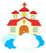 구름 위의 교회 템플릿