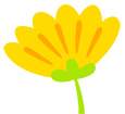 노란색 꽃 템플릿