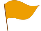 주황색 깃발 템플릿