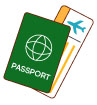 비행기표와여권 템플릿