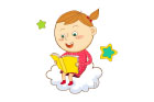 구름위에서책읽는소녀 템플릿