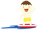 서핑하는남자아이 템플릿