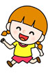 토끼탈쓴양갈래소녀분홍색글상자 클립아트