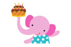 케이크든분홍코끼리 템플릿
